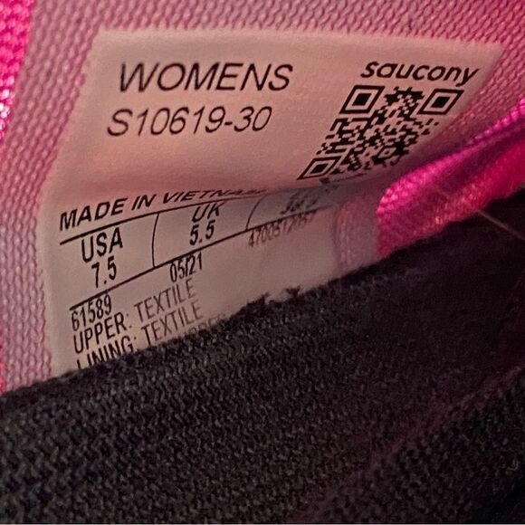 Saucony Womens 7.5 Kinvara 12 Athletic Sneakers Running Shoes S10619-25 Pink - Picture 12 of 12